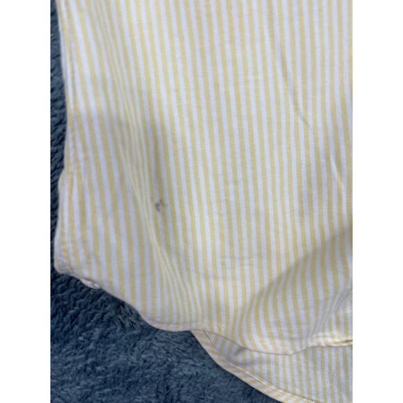 Ralph Lauren long sleeve dress shirt size medium yellow striped good condition - Picture 8 of 10